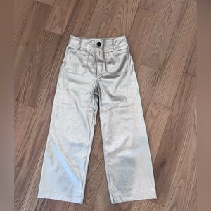 Maeve silver cropped pants